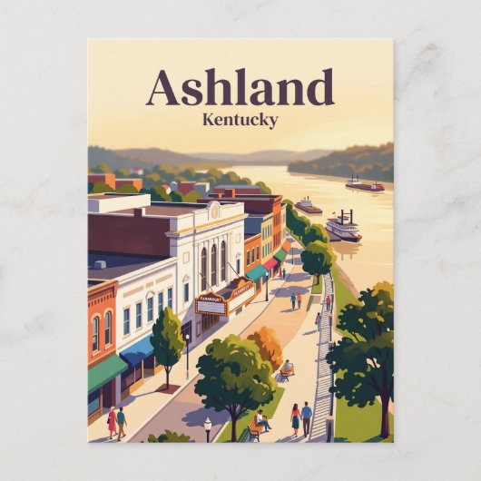 Ashland, Kentucky Postkarte (Vorderseite)