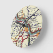 Ashland Kentucky Runde Wanduhr (Winkel)