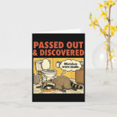 Ashland Liquor Bandit Raccoon Funny  Karte (Gelbe Blume)