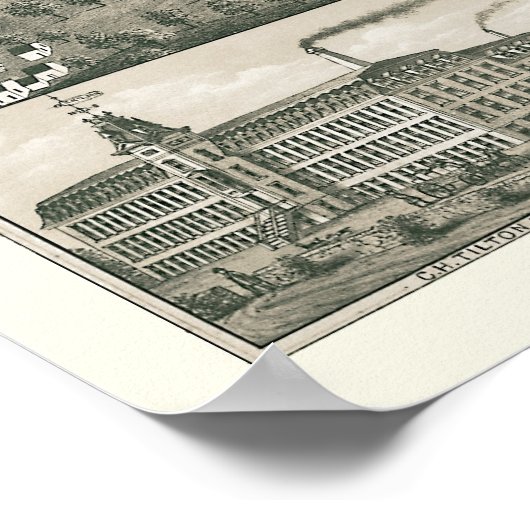 Ashland, MA Panoramic Map - 1878 Poster (Ecke)