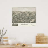 Ashland, MA Panoramic Map - 1878 Poster (Küche)