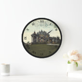 Ashland Ohio Post Card Clock - FE Myers Residence Große Wanduhr (Zuhause)