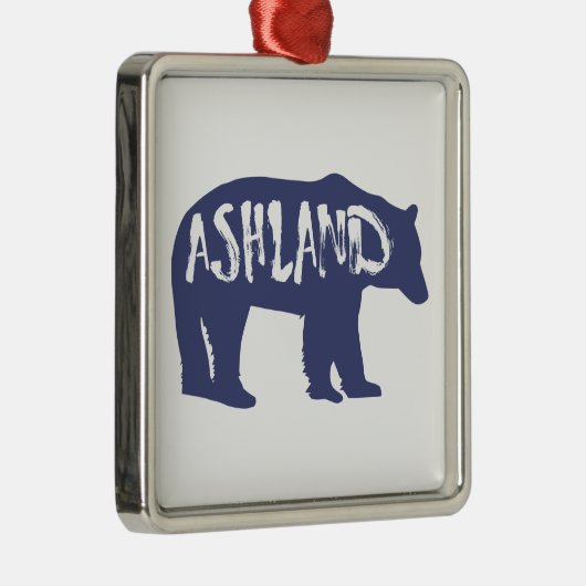 Ashland Oregon Bear Ornament Aus Metall (Rechts)