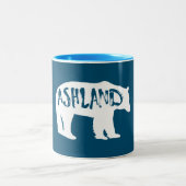 Ashland Oregon Bear Zweifarbige Tasse (Mittel)