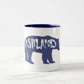 Ashland Oregon Bear Zweifarbige Tasse (Mittel)