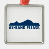 Ashland Oregon Bitte Ornament Aus Metall (Vorne)