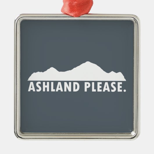 Ashland Oregon Bitte Ornament Aus Metall (Vorne)