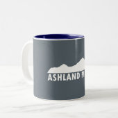 Ashland Oregon Bitte Zweifarbige Tasse (Vorderseite Links)