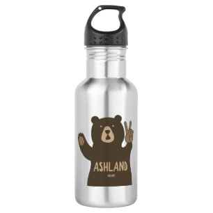 Ashland Oregon Friedensbär Edelstahlflasche
