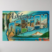 Ashland, Oregon - Große Briefmarkenszenen Poster (Vorne)