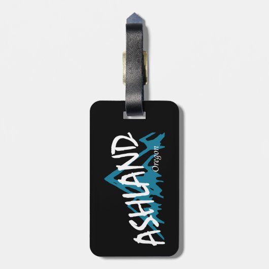 Ashland Oregon Mountains Gepäckanhänger (Rückseite vertikal)