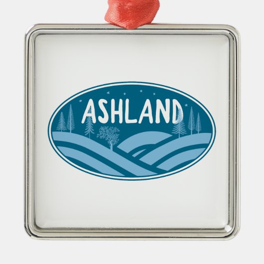 Ashland Oregon Outdoor Ornament Aus Metall (Vorne)