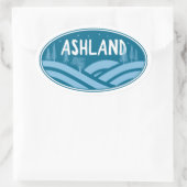 Ashland Oregon Outdoor Ovaler Aufkleber (Tasche)