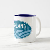 Ashland Oregon Outdoor Zweifarbige Tasse (VorderseiteRechts)