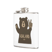 Ashland Oregon Peace Bear Flachmann (Links)