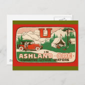 Ashland Oregon Postkarte (Vorne/Hinten)