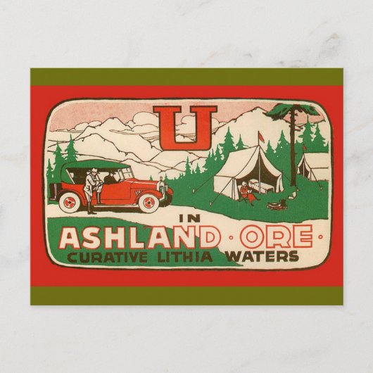 Ashland Oregon Postkarte (Vorderseite)