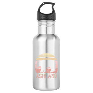 Ashland Oregon Retro Bear Edelstahlflasche