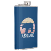 Ashland Oregon Retro Bear Flachmann (Rechts)