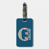 Ashland Oregon Retro Bear Gepäckanhänger (Rückseite vertikal)