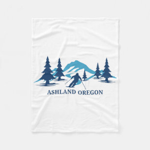 Ashland Oregon Skigebiet Skifahren Skifahrer Fleecedecke