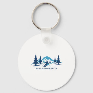 Ashland Oregon Skigebiet Skifahren Skifahrer Schlüsselanhänger