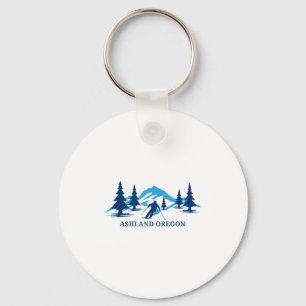 Ashland Oregon Skigebiet Skifahren Skifahrer Schlüsselanhänger