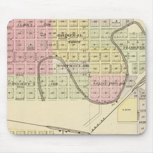 Ashland und Wahoo, Nebraska Mousepad (Vorne)