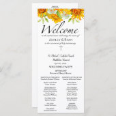 Ashle Katholic Wedding Program with Mass (Vorne/Hinten)