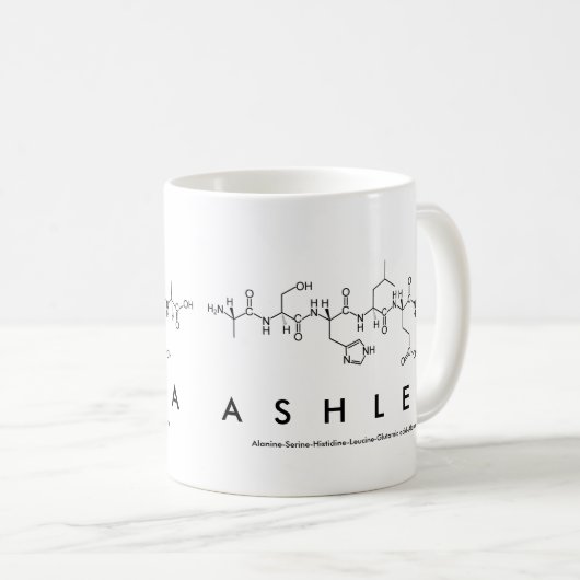 Ashlea Peptidname Tasse (VorderseiteRechts)