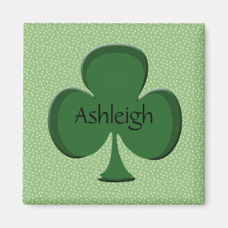 Ashleigh Green Irish Name Magnet - Kleeblatt