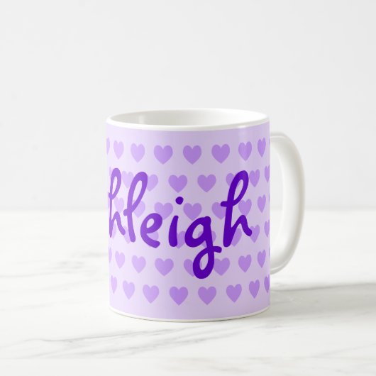 Ashleigh im Lila Kaffeetasse (VorderseiteRechts)