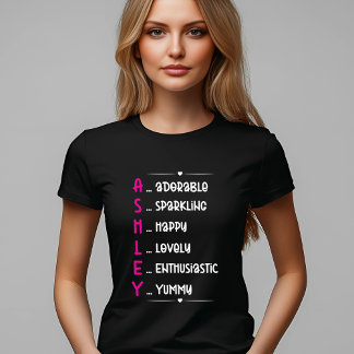Ashley Acronym Design for Fun Personalization T-Shirt