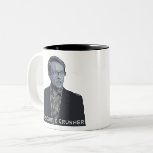 Ashley Bloomfield The Curve Crusher Zweifarbige Tasse (Vorderseite Links)