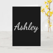 ***ASHLEY*** FREUT SICH AUF "DICH"!!! KARTE (Gelbe Blume)