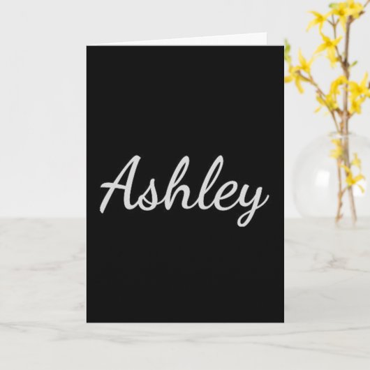***ASHLEY*** FREUT SICH AUF "DICH"!!! KARTE (Gelbe Blume)