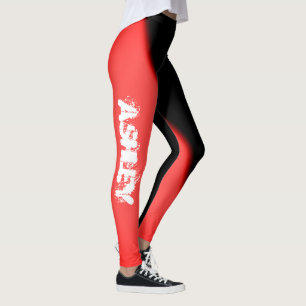 Ashley Fügen Sie Ihren Namen Abstrakt Art Leggings