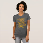 Ashley Lozano Schmuck "die Zukunft" im Gold T-Shirt (Vorne ganz)