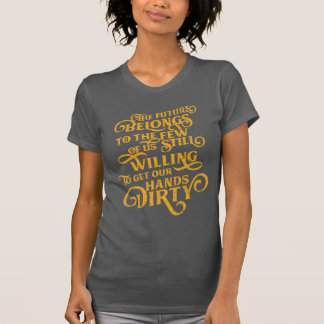 Ashley Lozano Schmuck "die Zukunft" im Gold T-Shirt