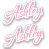 Ashley name x2 aufkleber (Vorderseite)