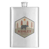 Ashley National Forest Bear Flachmann (Vorderseite)