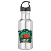 Ashley National Forest Camping Edelstahlflasche (Vorderseite)