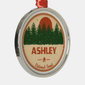 Ashley National Forest Ornament Aus Metall (Rechts)