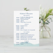 Ashley & Nolan's Wedding Schedule 1 Einladung (Stehend Vorderseite)