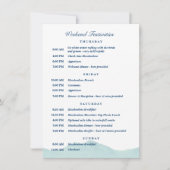 Ashley & Nolan's Wedding Schedule 1 Einladung (Vorderseite)