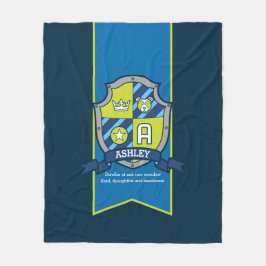 Ashley oder Buchstabe Ein Name bedeutet blaugrüne Fleecedecke
