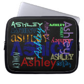 Ashley wiederholt 6 Buchstaben Neoprene Laptop Sle Laptopschutzhülle (Vorderseite)