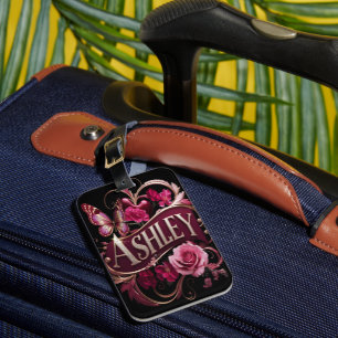 Ashleys Blumenherz Gepäckanhänger
