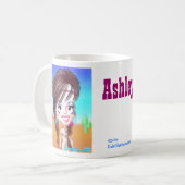 Ashleys indische Karikatur-Tasse Kaffeetasse (Vorderseite Links)