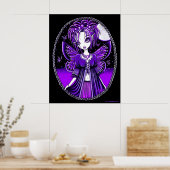 Ashly Lila Butterfly Moon Fairy Poster (Küche)